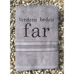 Floringo Profi Star badehndklde 70 x 140 cm med navnebroderi eller tekst