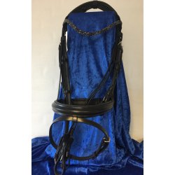 Horseline trense str. FULL, brun med glittersten p pandebnd, minus 40%