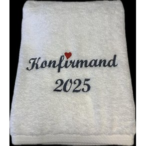 Konfirmand badehndklde