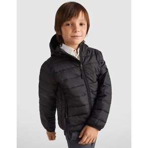 Norway quiltet jakke med h�tte til B�RN inkl. SVR logo venstre bryst