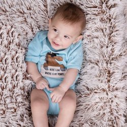 Bodystocking med trykt motiv - KUN STR. 68 cm