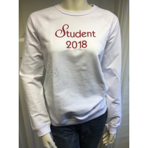 Studenter sweatshirt med broderi   - 2 modeller dame og herre