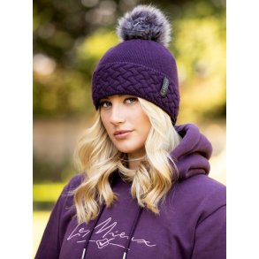 LeMieux Lola strikhue med kvast i fake fur