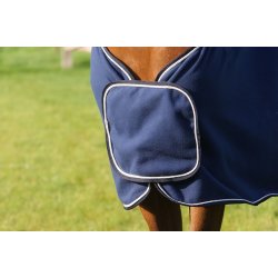 QHP Fleecedkken med paradesljfe og frontklap