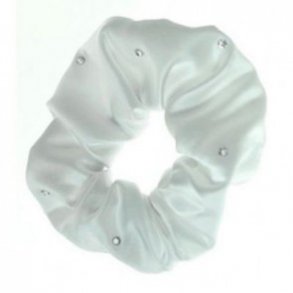 ShowQuest kvastpynt hvid med swarovskisten