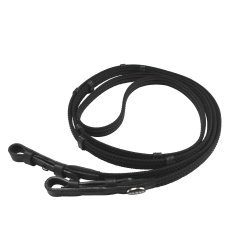 Hilbar stoftjle i grip sort med stopper