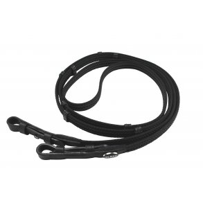 Hilbar stoftjle i grip sort med stopper